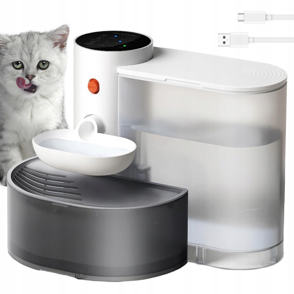 Automatická Fontána Pro Kočky A Psy S Tichým Chodem 2000 Mah 3 L