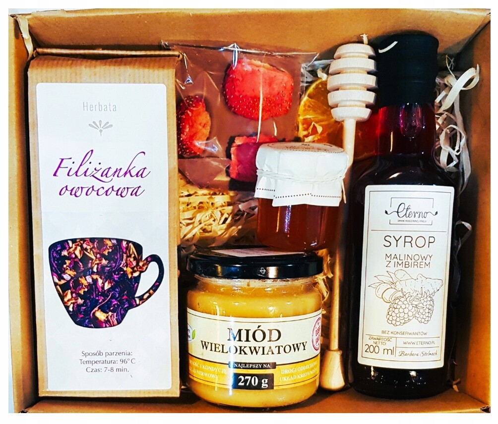 Dárkový Koš Med Čaj Čokoláda Zavařenina