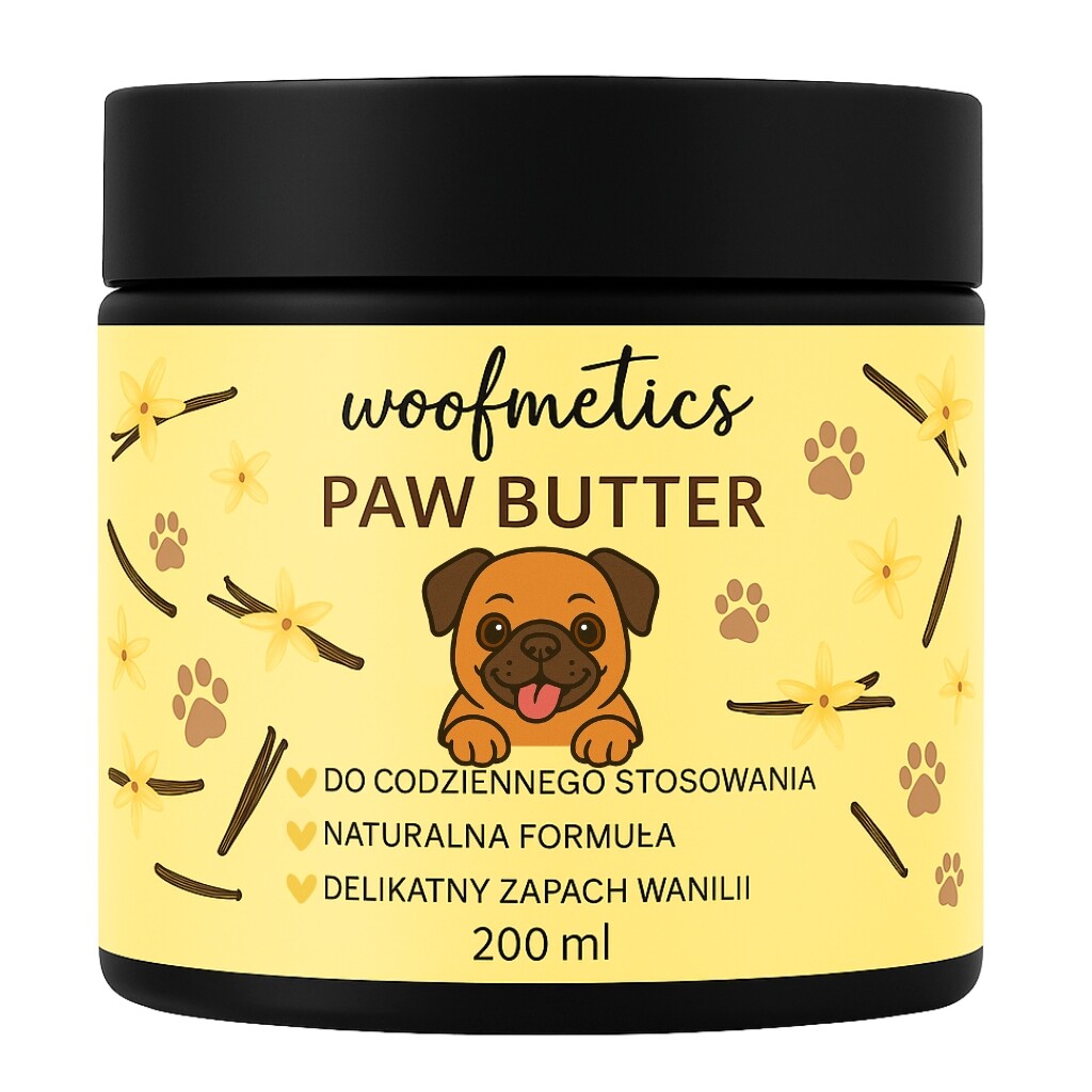 Woofmetics Paw Butter – Lapkové máslo pro péči o tlapky Vanilka 200 Ml