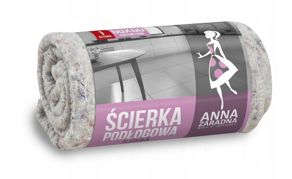 5X Anna Zaradna Utěrka šedá 60 x 60 cm 1 ks