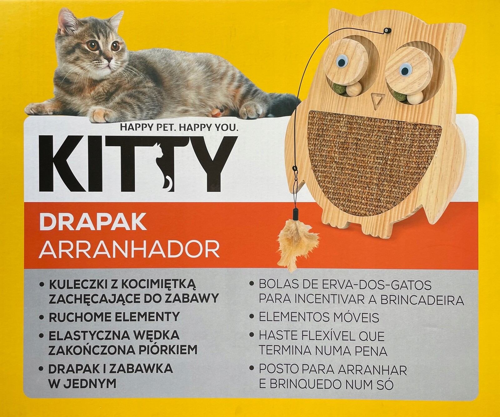 Kitty Škrabadlo pro kočky nízké Sova