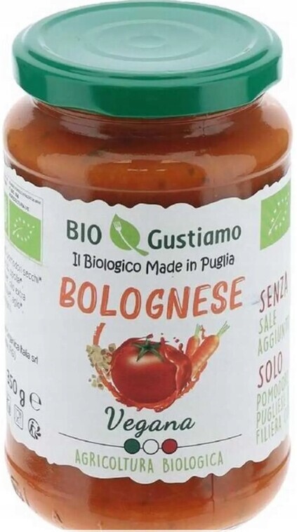 4x Omáčka Sugo Bolognese Vegano 350 g Bio Gustiamo