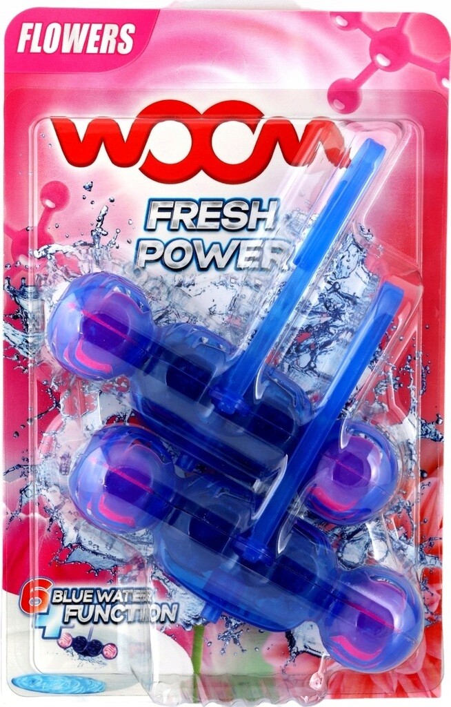 6 x Woom Barvící přívěsek na Wc Flowers 2 x 50 g