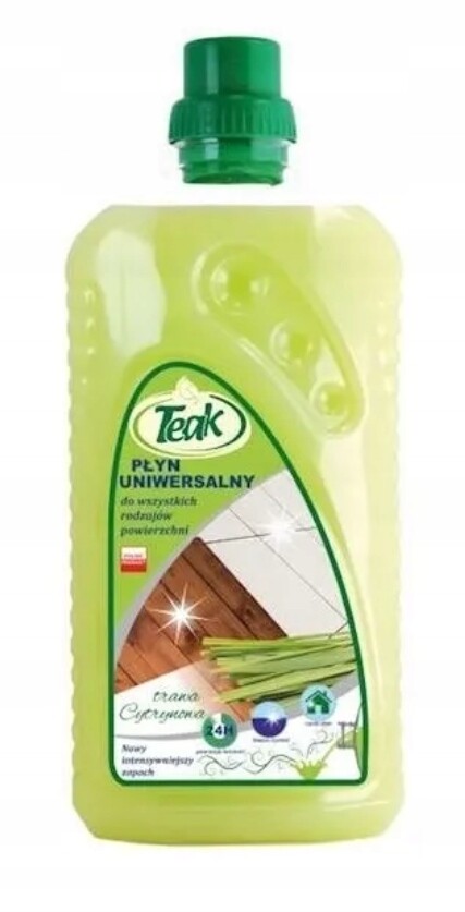 8 x Teak, univerzální tekutina Citron, 1 l