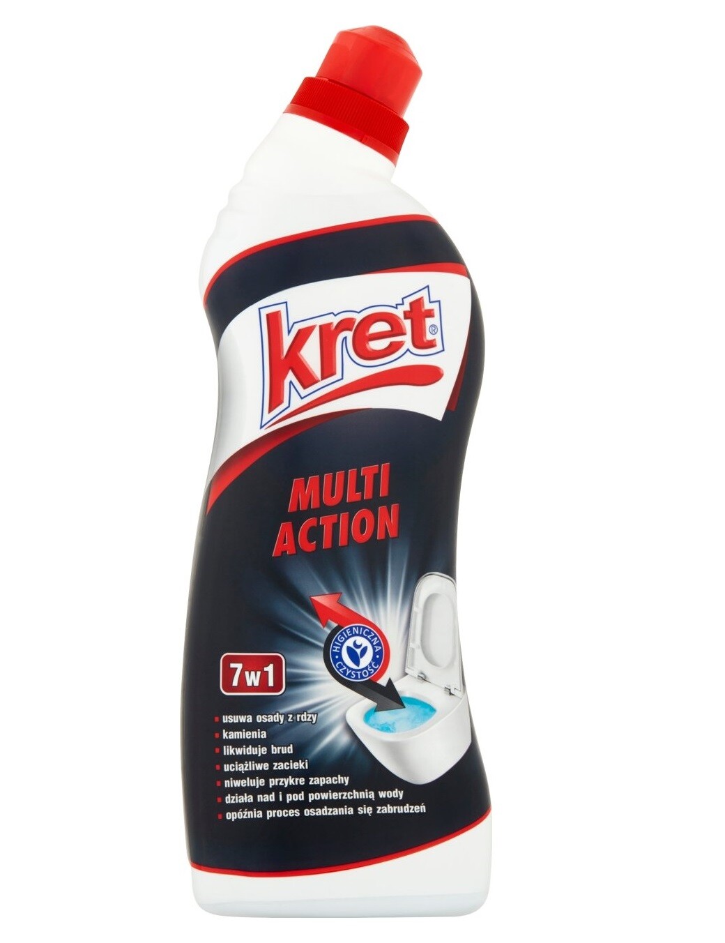 8x Kret, Gel, Wc Multi action, 750 ml