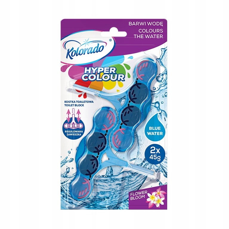 6x Kolorado Hyper Colour Toaletní kostka Flower Bloom 2x45G