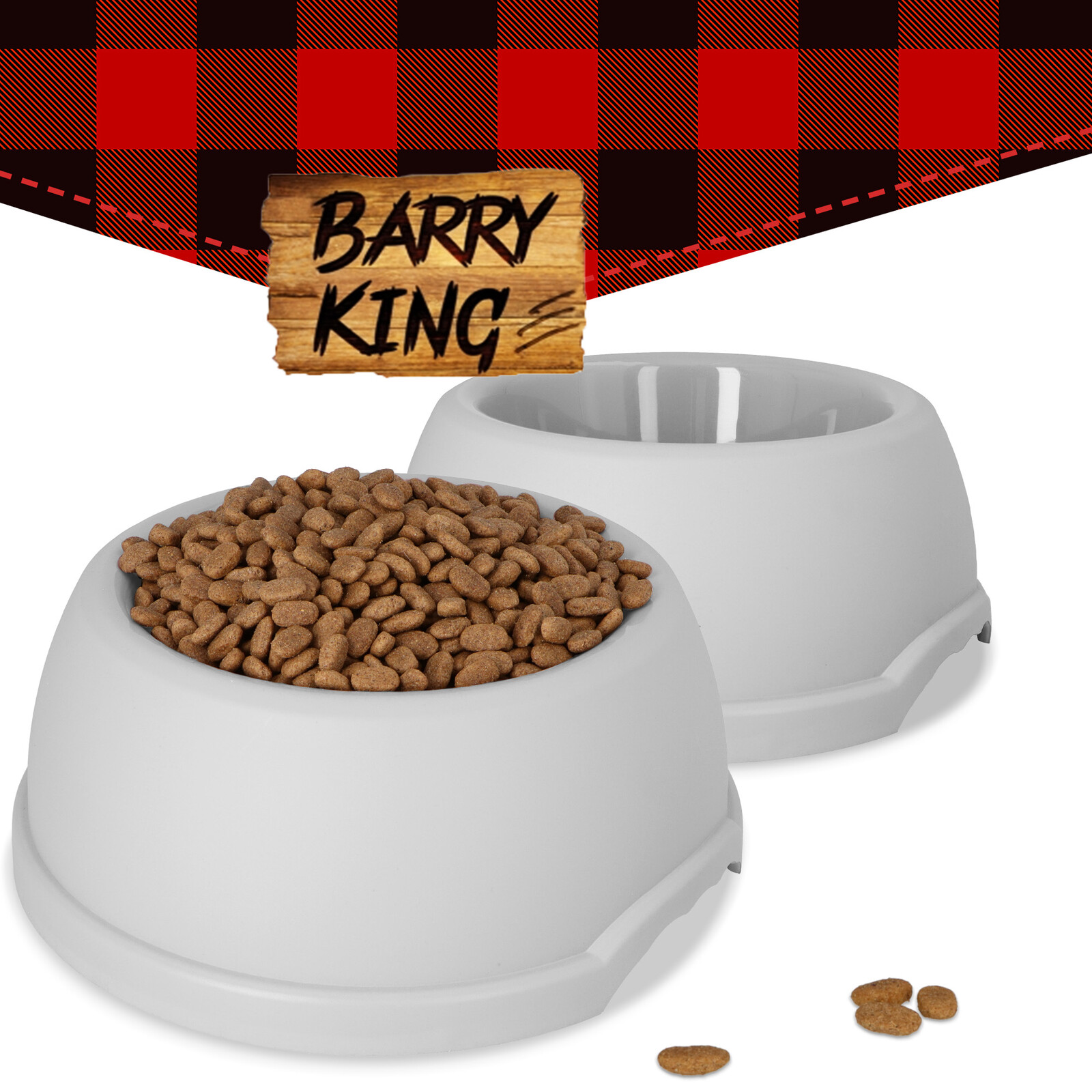 Plastová miska pro domácí mazlíčky, šedá, 3 l