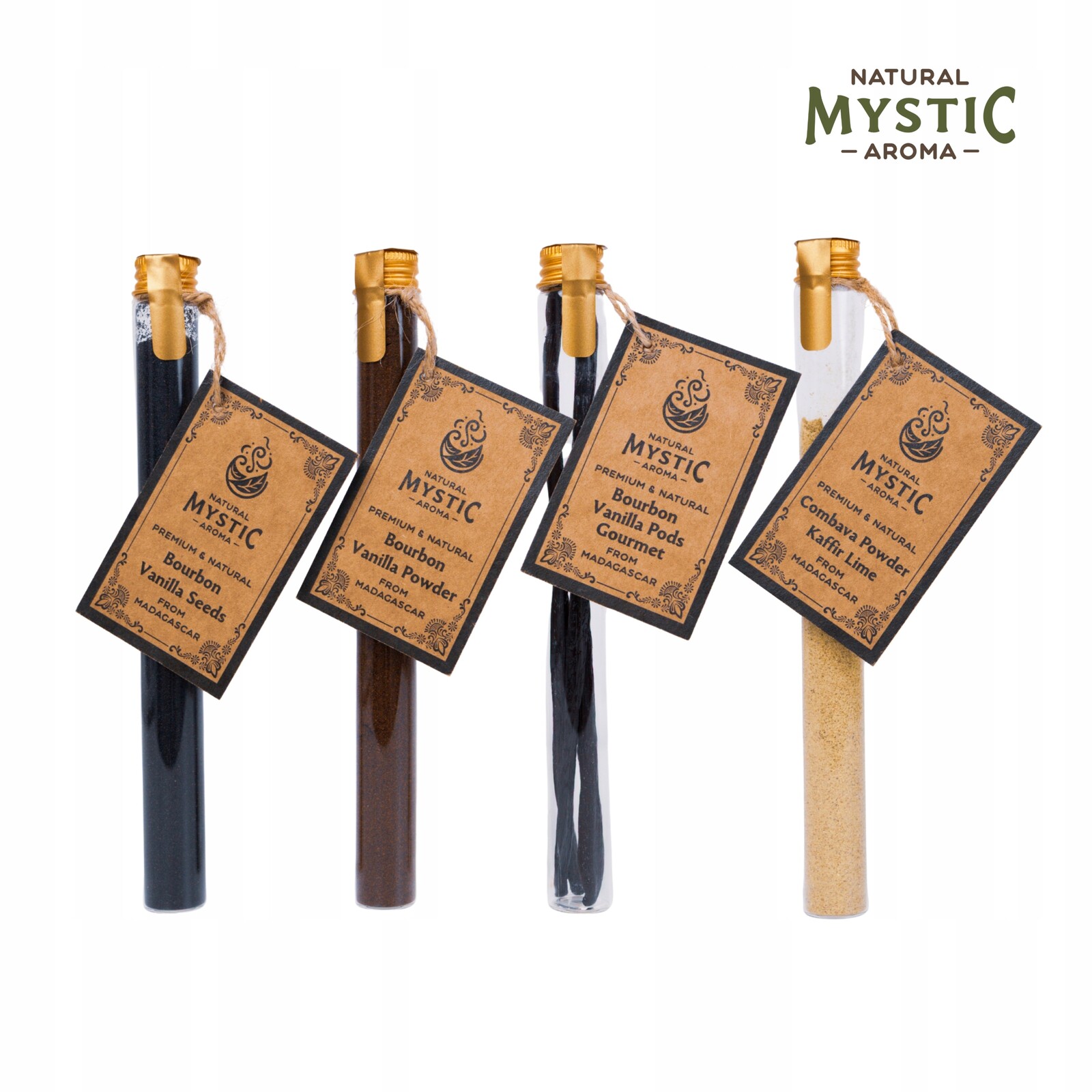 Essence of Madagascar| Sada 4 lahviček s kořením přímo z Madagaskaru