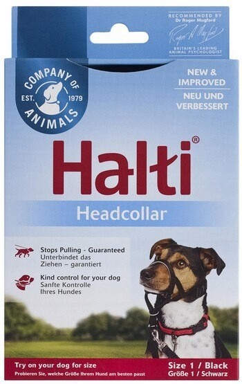 Halti Kantarek – Uzdový obojek, velikost 1, černý