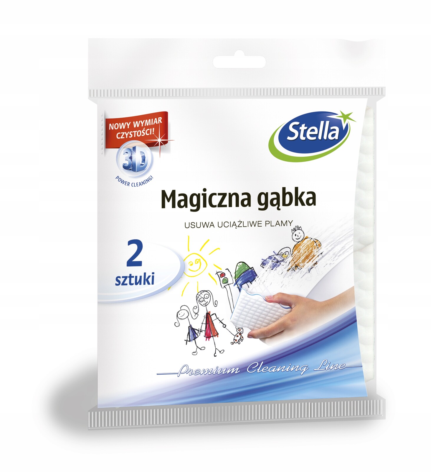 7X Stella Magická Houbička 3D odstraňuje nepříjemné skvrny 1ks 2ks