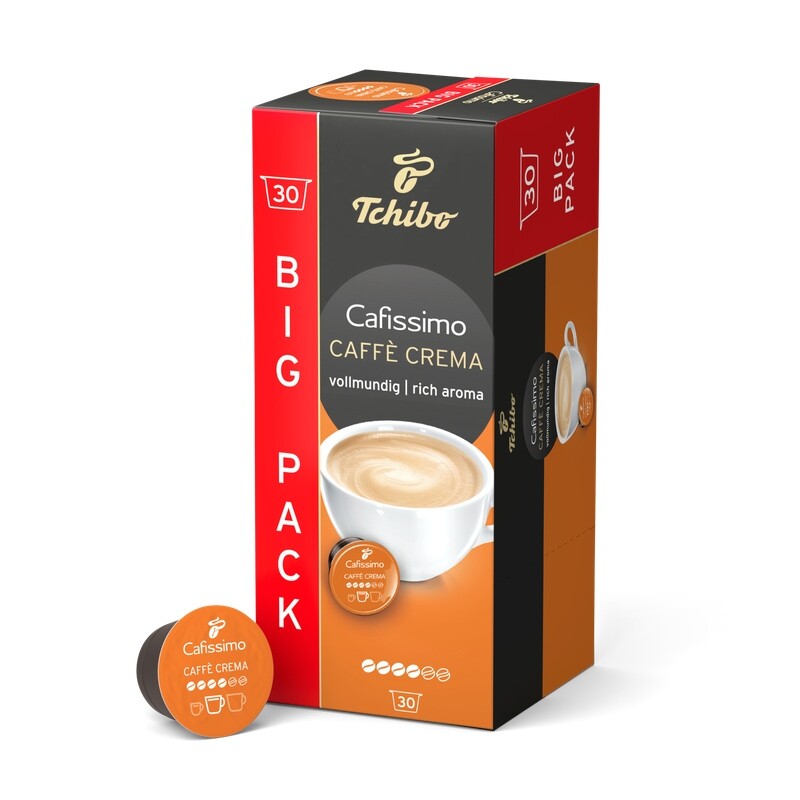 Kapsle do Cafissimo Tchibo Cafissimo Caffe Crema Mild 30 ks