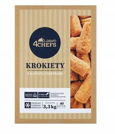 Jawo 4CHEFS Krokety s zelím a houbami 3,3 kg
