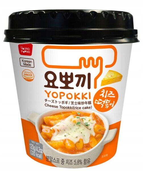 4 x Yopokki, rýžové knedlíčky s sýrem Topokki 120 g Young Poong