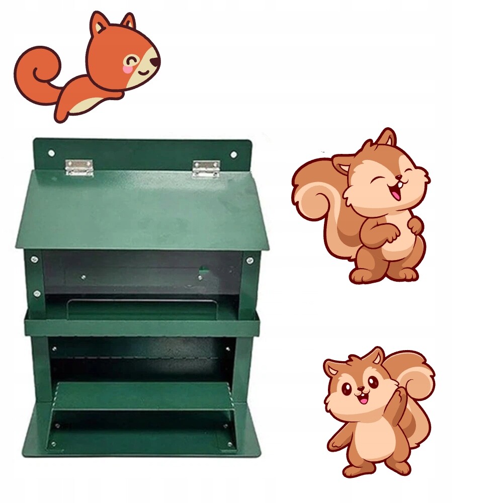 Krmítko Pro Veverky, Odolné, Kovové, S Průhlednou Nádobou