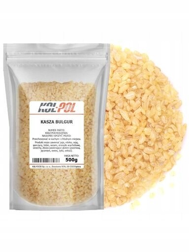 5 x Bulgur 500 g Přírodní, bohatá na vláknina, vysoká kvalita Kol-Pol