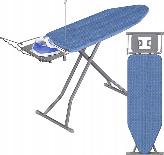 Žehlicí prkno Songmics, 122 x 38 cm, nastavitelná výška, skládací