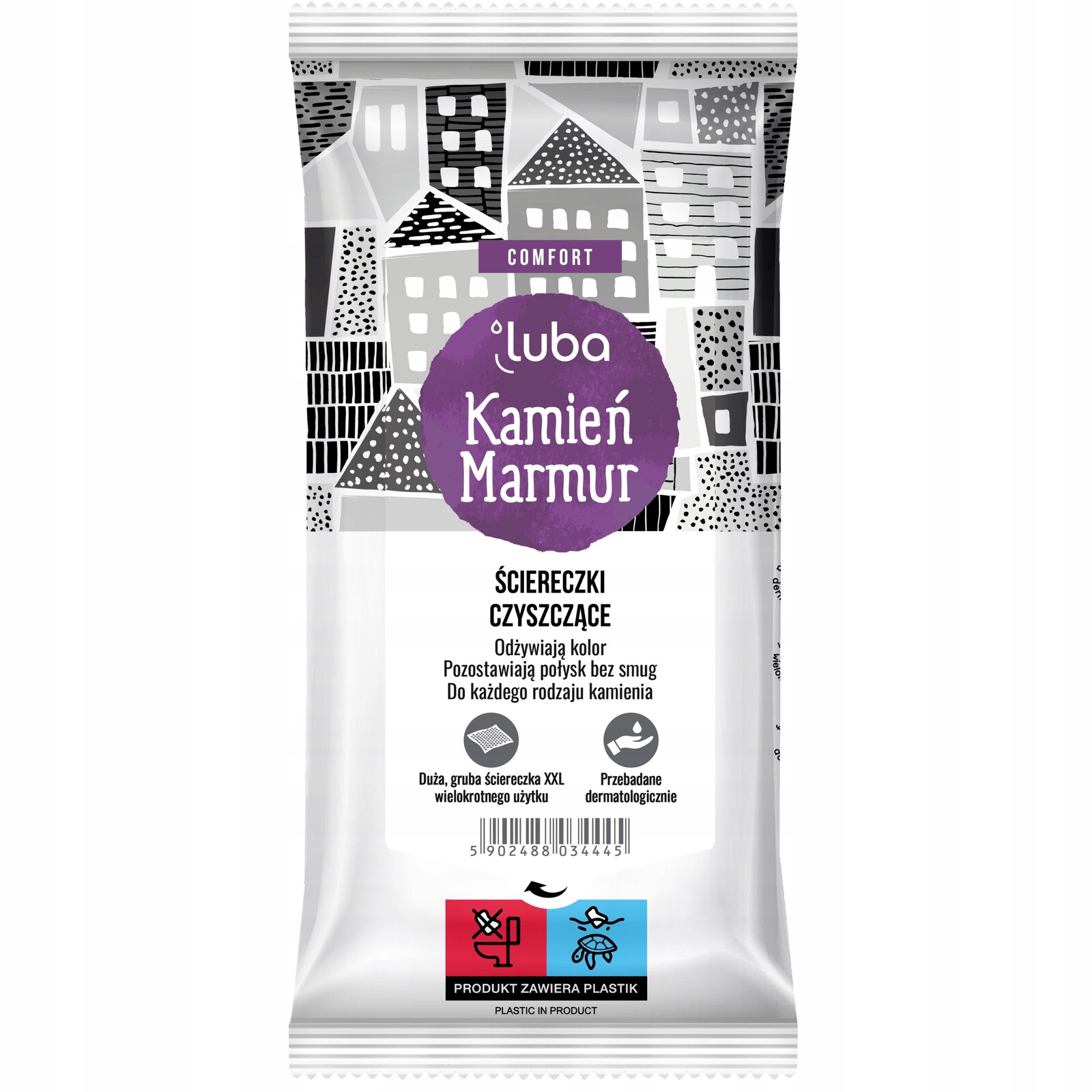 6x Čisticí utěrky Luba Comfort 32ks Kámen, Mramor