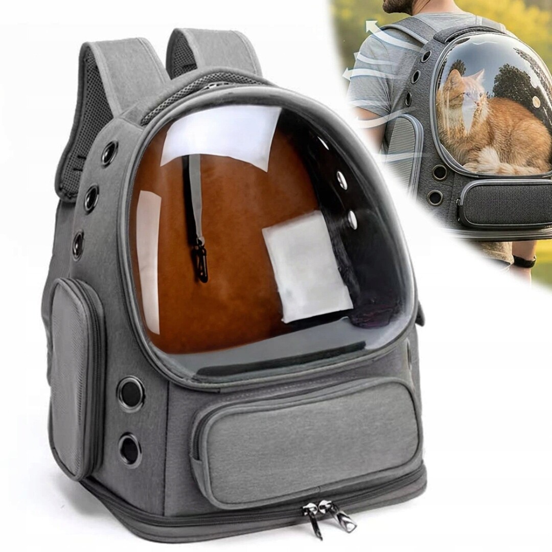 Batoh Pro Zvířata Přepravka Průhledný Ventilace 42 cm×34 cm×27 cm