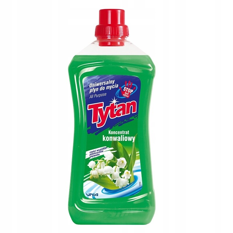 8X Tytan univerzální mycí prostředek Konvalia koncentrát 1L