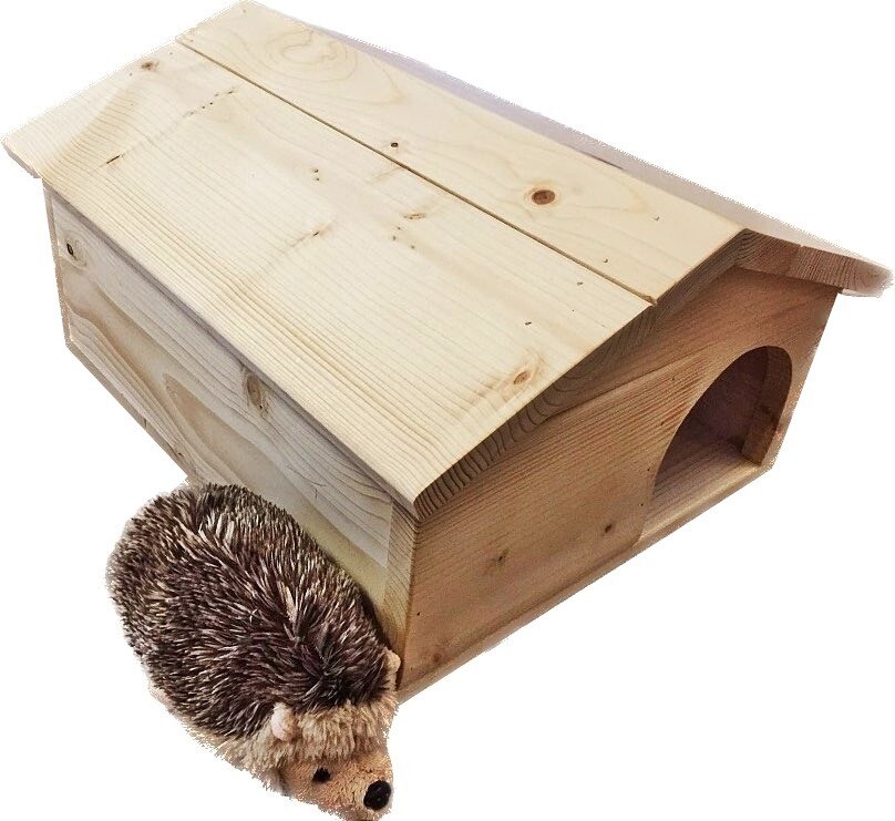 Domeček Pro Ježka, přístřešek, impregnované dřevo, otevírací střecha