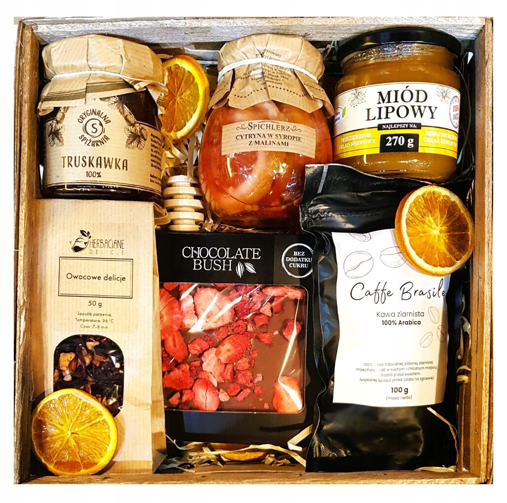 Dárkový Koš Dárek Med Čaj Káva Citrony