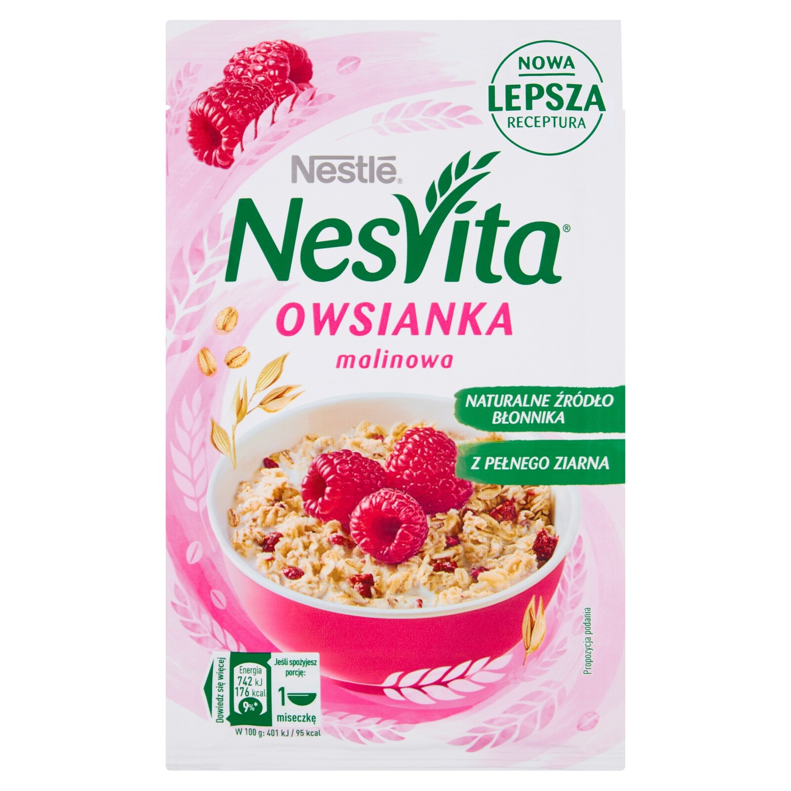 17 x Nesvita Ovesné Vločky Malina 45 g