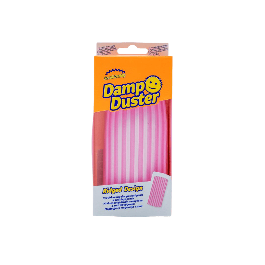 SCRUB DADDY Houbička na utírání prachu Damp Duster růžová