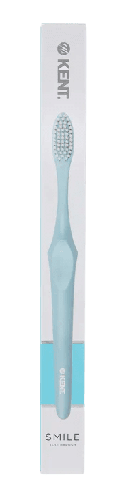 GB KENT & SONS PLC Zubní kartáček SMILE Super Soft se stříbrem v modré barvě