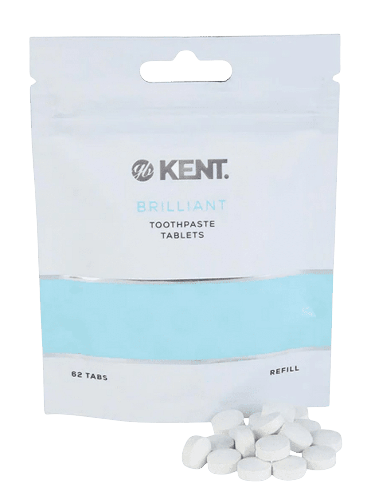 GB KENT & SONS PLC Náhradní, cestovní balení zubních tablet 62 ks