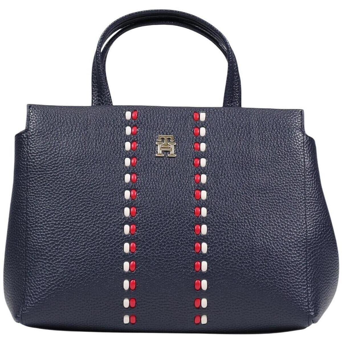 Tommy Hilfiger TH TIMELESS MINI SATCHEL AW0AW18154 Modrá