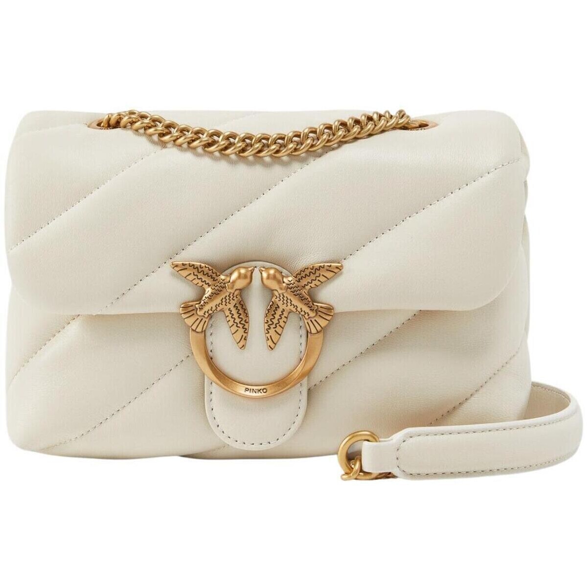 Pinko  LOVE PUFF MINI CL SHEEP NAPPA 100039 A0F2  Bílá