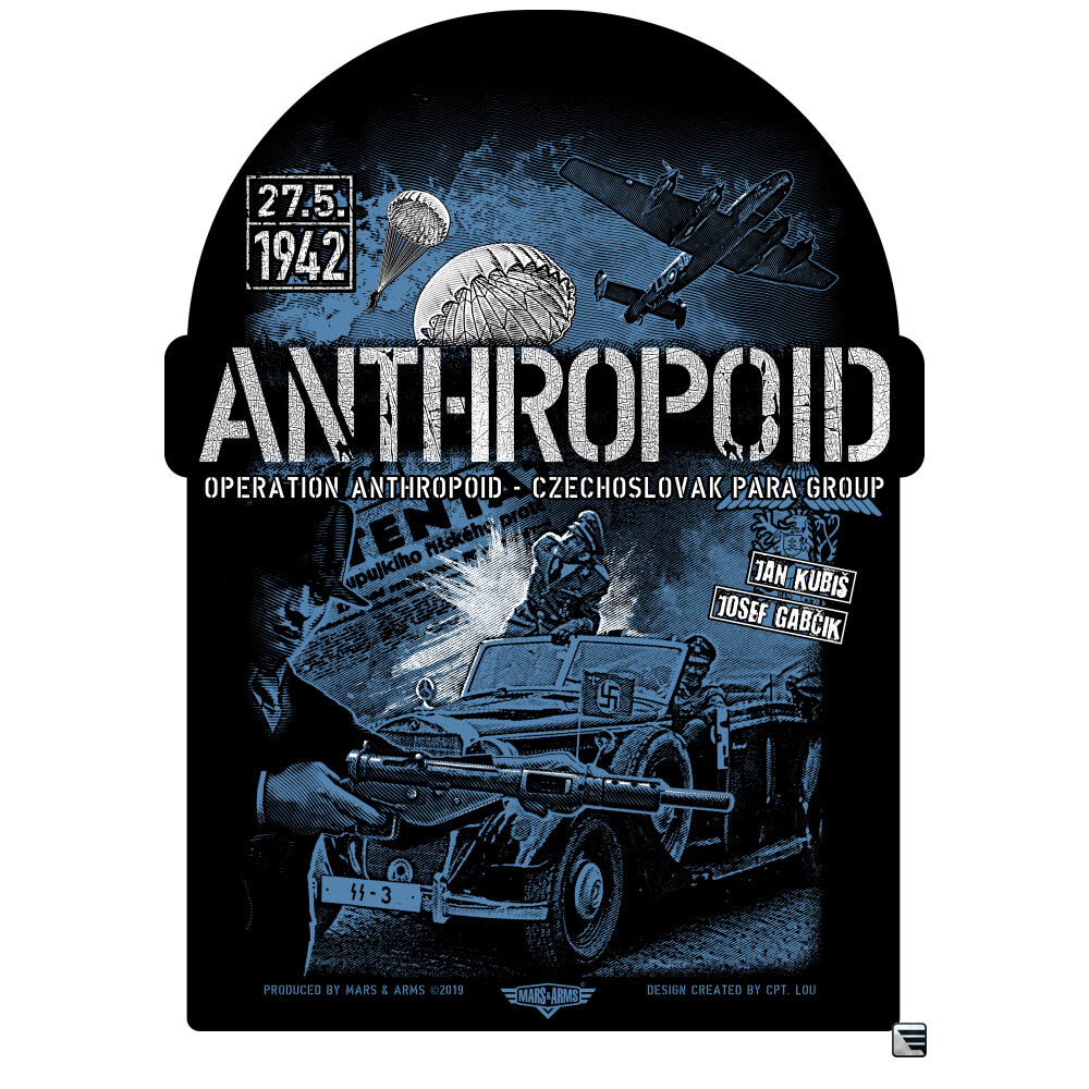 Samolepka Antropoid - barevná