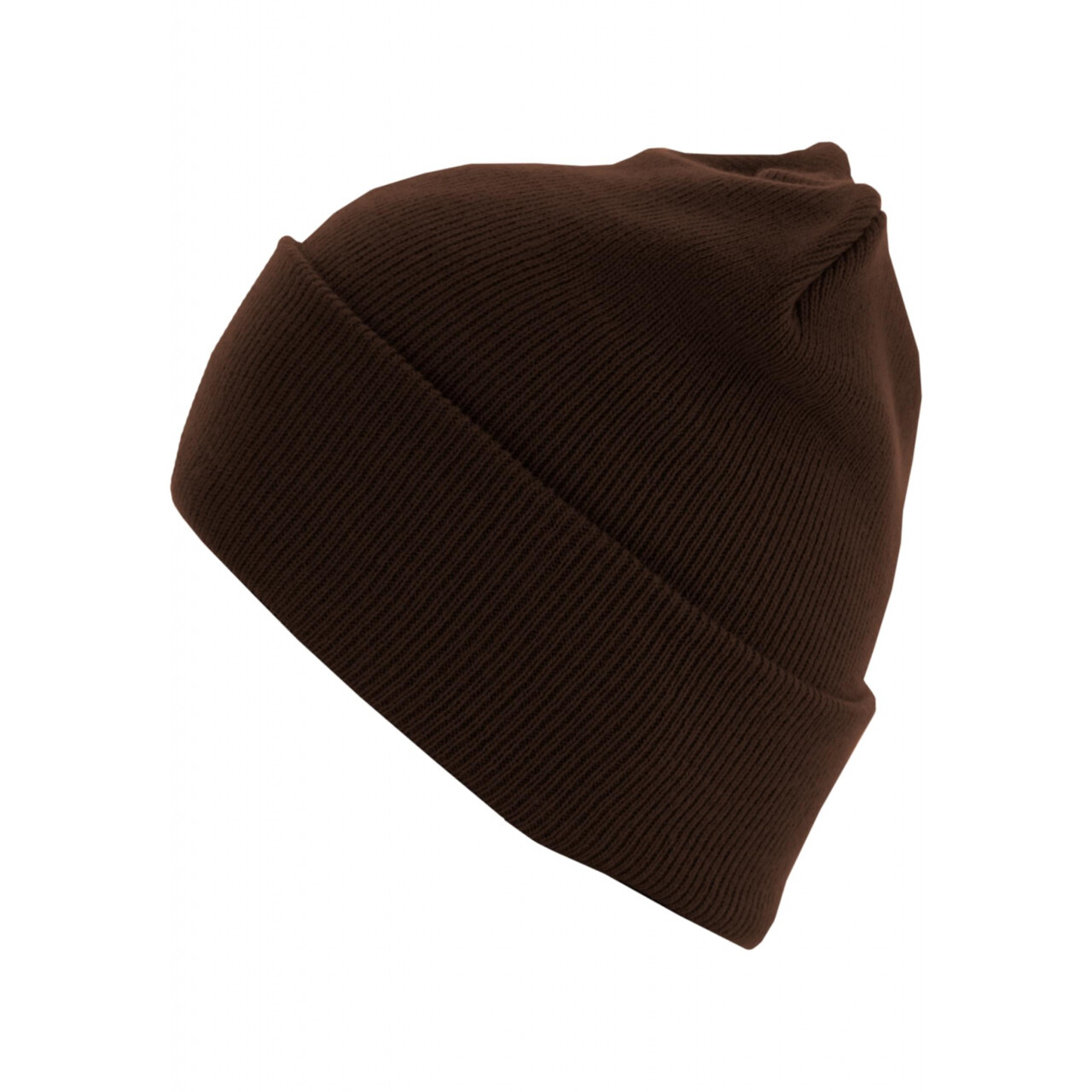 Čepice zimní MSTRDS Basic Flap Long Version - hnědá