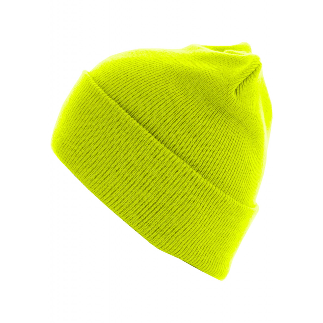 Čepice zimní MSTRDS Basic Flap Long Version - žlutá svítící