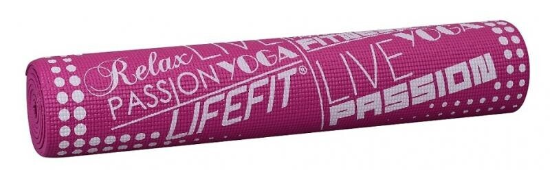 Lifefit Gymnastická podložka SLIMFIT PLUS, 173x58x0.6cm, bordó