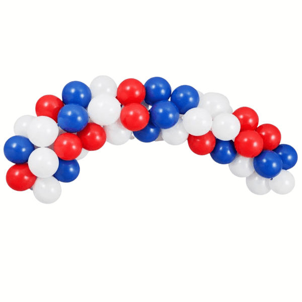 Balónková girlanda v barvách české vlajky 40ks