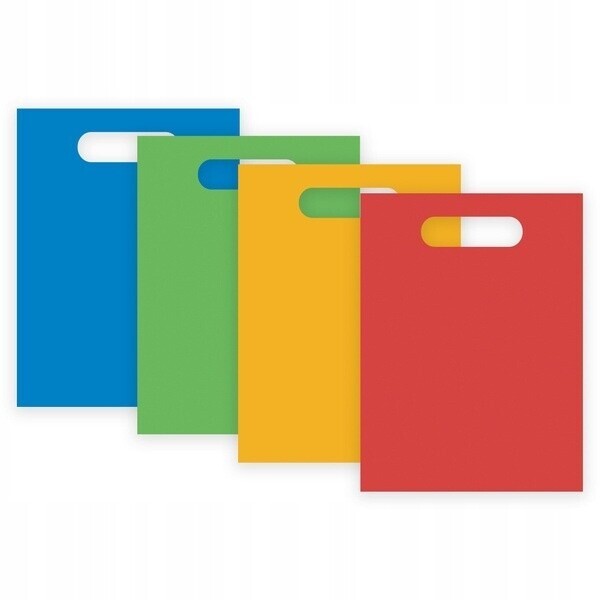 Tašky papírové mix barev 4 ks