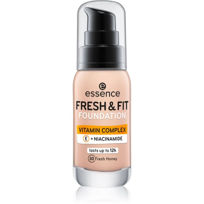 essence Fresh & Fit tekutý make-up odstín 30 Fresh Honey 30 ml