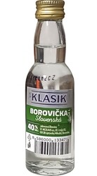 Borovička Slovenská 40% 40ml Nicolaus mini etik4