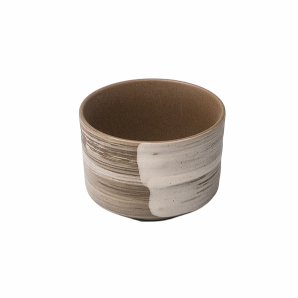 Miska na matcha čaj SWEPT EARTH 350 ml, hnědá, keramika, MIJ