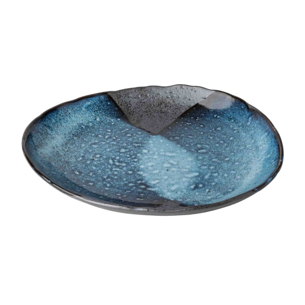 Jídelní talíř STORM 31 cm, modrá, keramika, MIJ