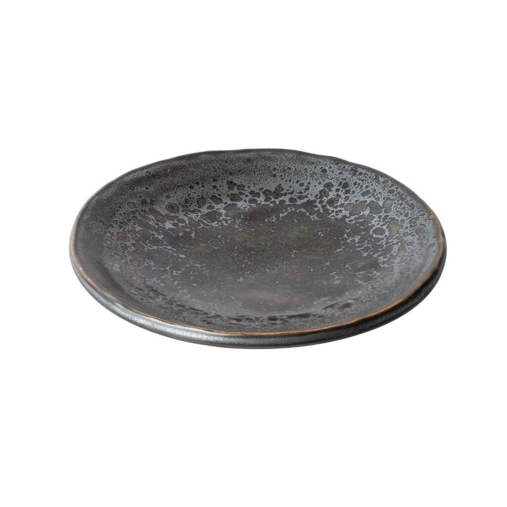 Dezertní talíř BLACK PEARL 13 cm, černá, keramika, MIJ