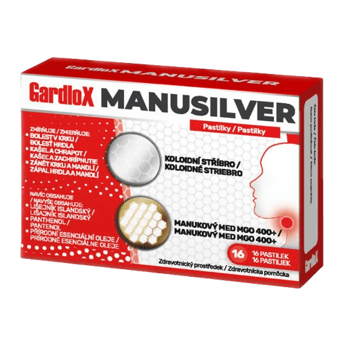GardloX Manusilver 16 pastilek