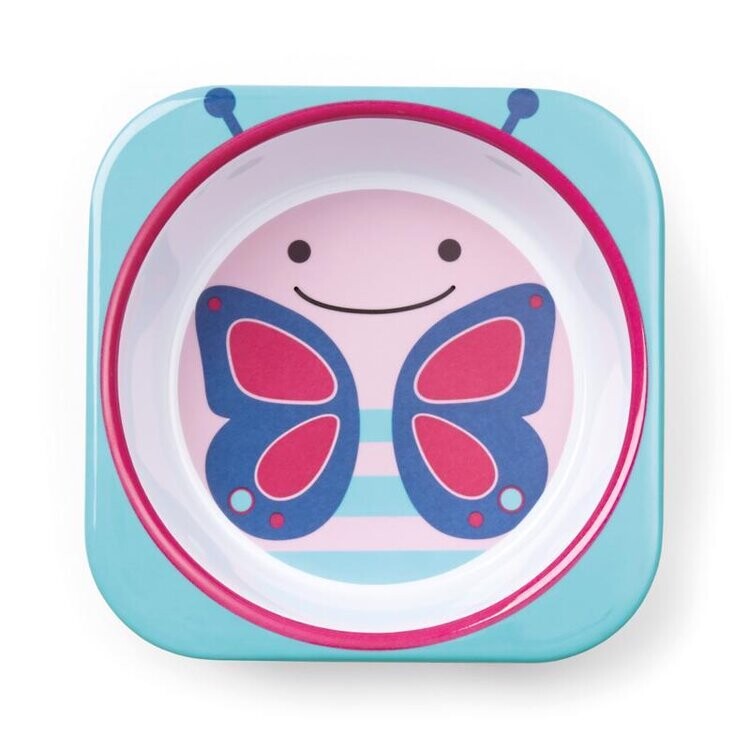 SKIP HOP Zoo Miska melaminová Motýlek 6 m+