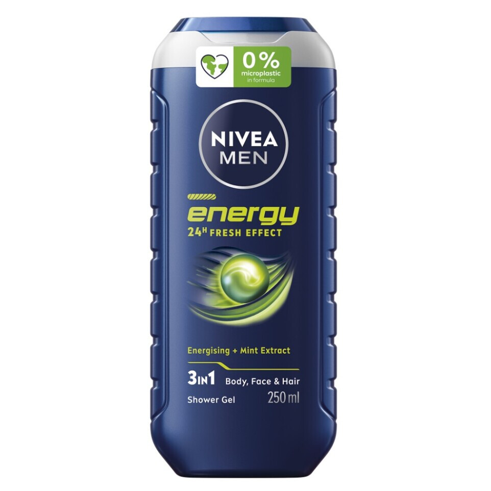 NIVEA Men Energy Sprchový gel pro muže 250 ml, poškozený obal