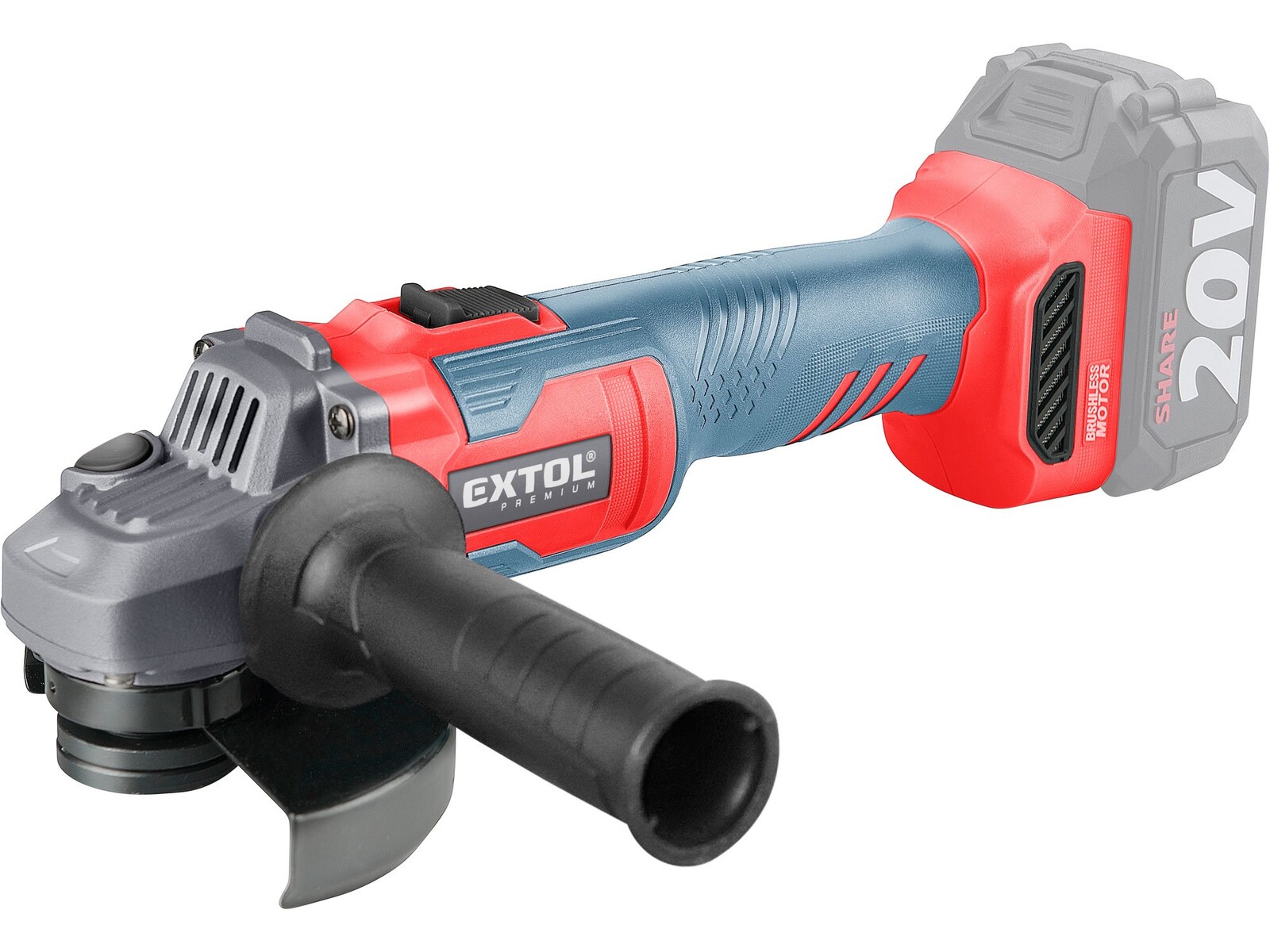 Extol Premium 8891839 SHARE20V aku úhlová bruska 125mm 20V bez aku