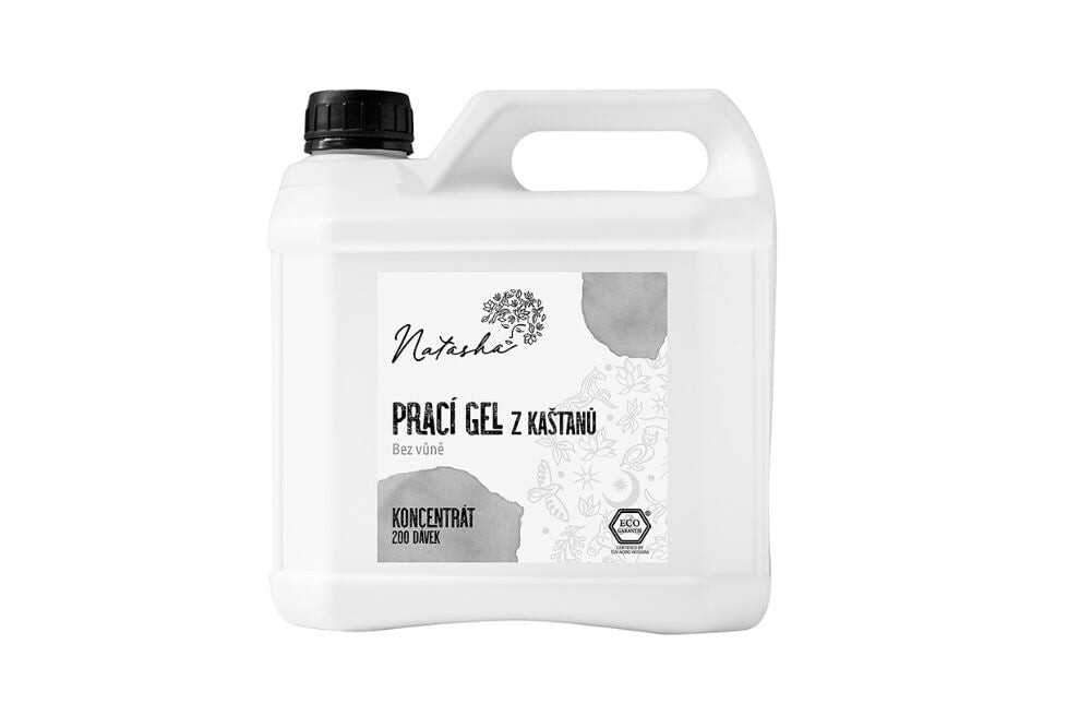Natasha Prací gel z kaštanů bez vůně - koncentrát 3 l - i pro tu nejcitlivější pokožku