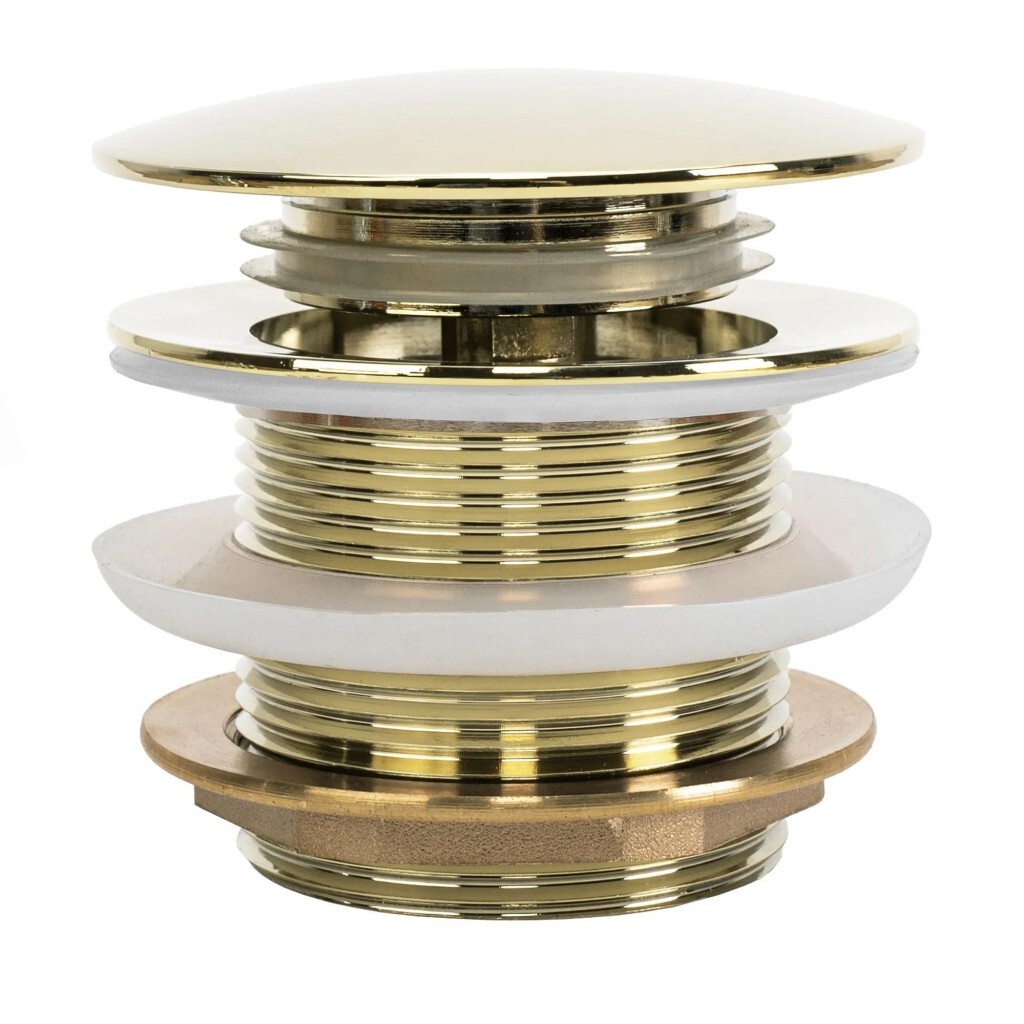 REA Univerzální vanová výpusť Click-clack Gold REA-W2015