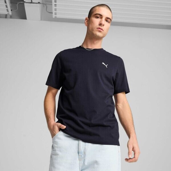 Puma ESSENTIALS SMALL LOGO TEE Pánské triko, tmavě modrá, velikost XXXL