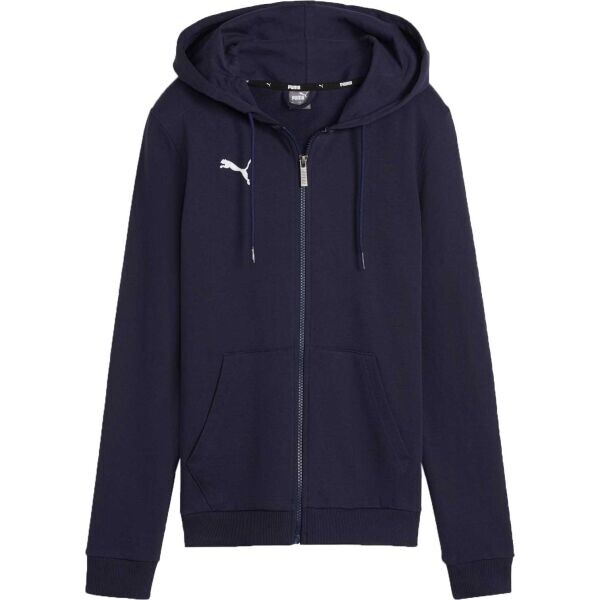 Puma TEAMGOAL CASUALS HOODED JACKET W Dámská mikina, tmavě modrá, velikost